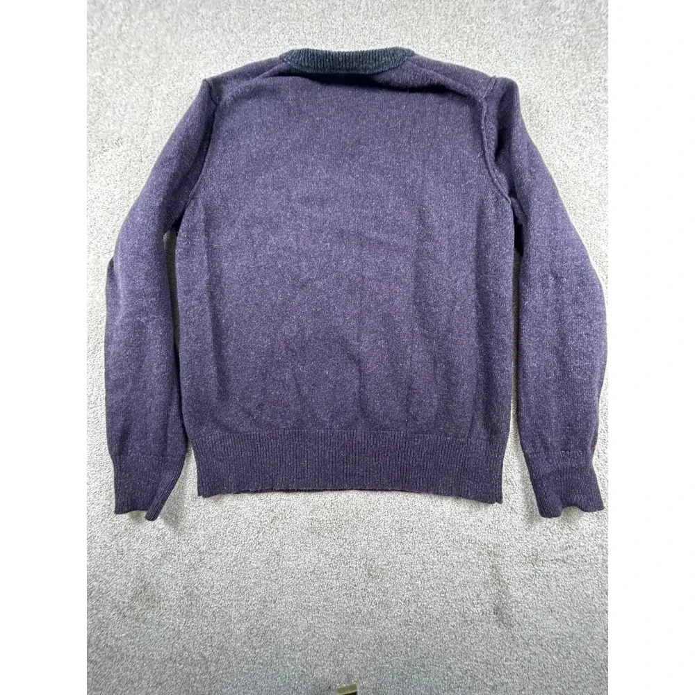 Banana Republic Mens Italian Filpucci Yarn Purple Crewneck Sweater Medium 1007